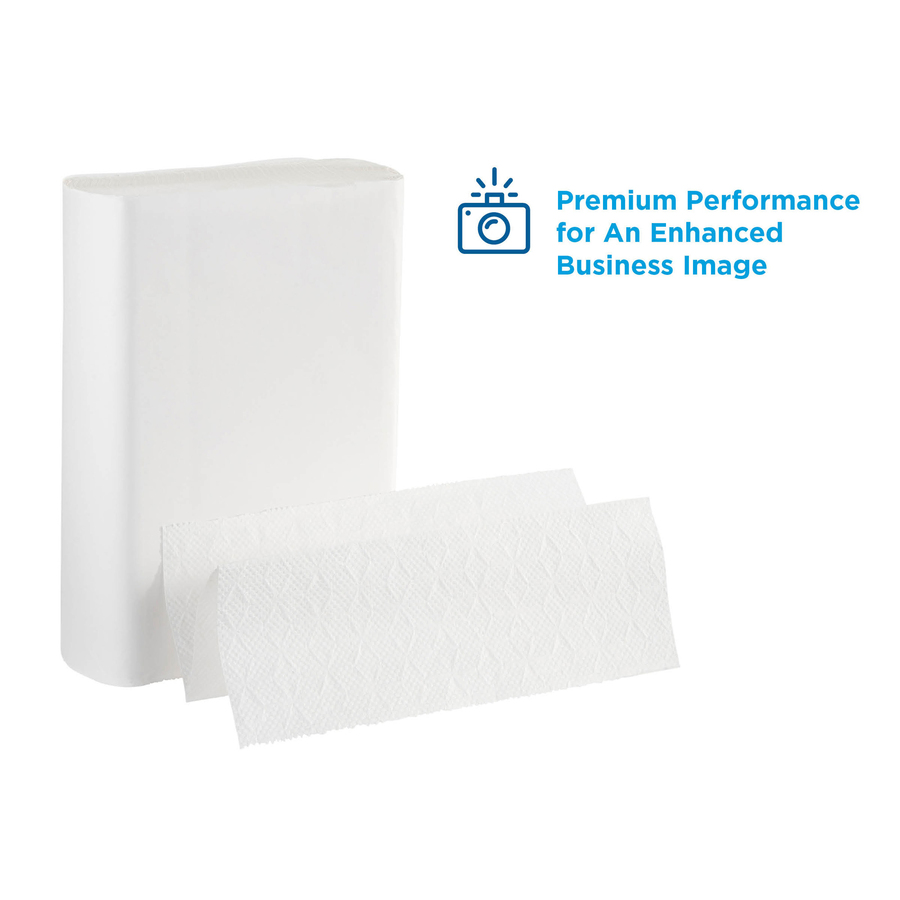 Pacific Blue Ultra Big Fold Z Premium Paper Towels - 1 Ply - 10.40" x 10.80" - White - 220 Per Pack - 10 / Carton