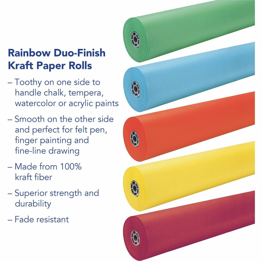 Pacon Rainbow Duo Finish Kraft Paper Roll 36 x 1000 Brite Green
