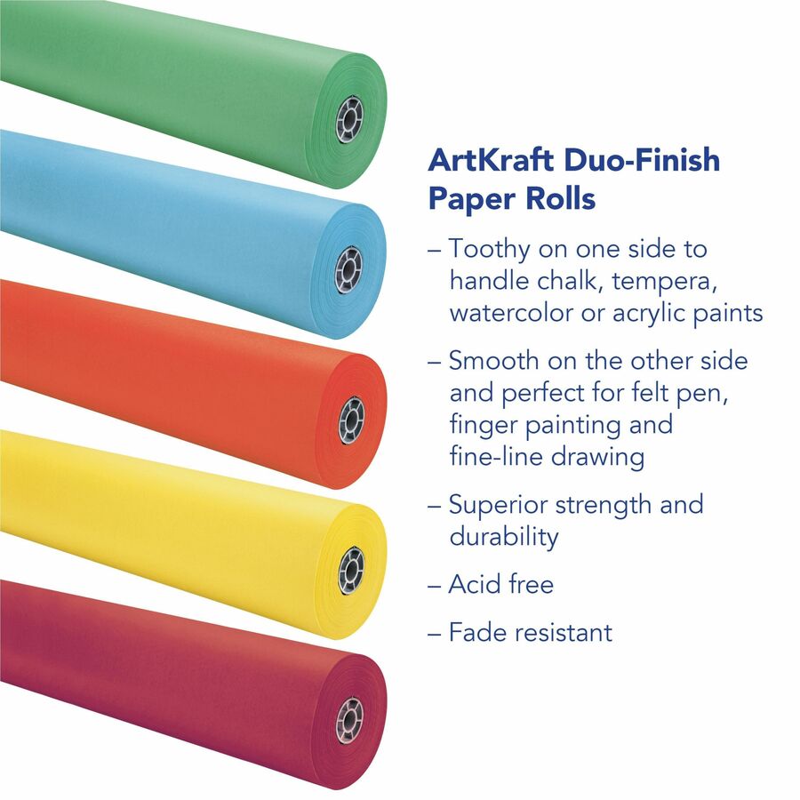 Pacon Spectra ArtKraft Duo-Finish Paper, 48 x 200' Canary