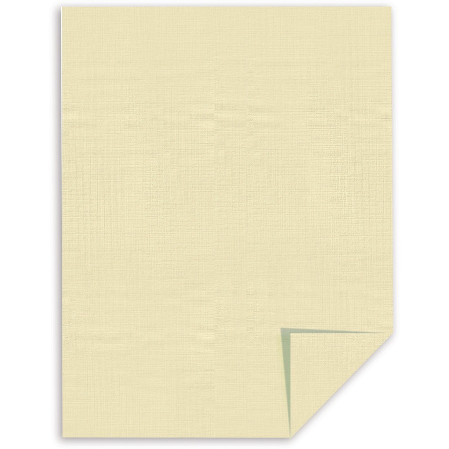 Southworth Linen Business Paper - Letter - 8 1/2" x 11" - 24 lb Basis Weight - Linen - 500 / Box - Acid-free, Watermarked, Date-coded - Ivory