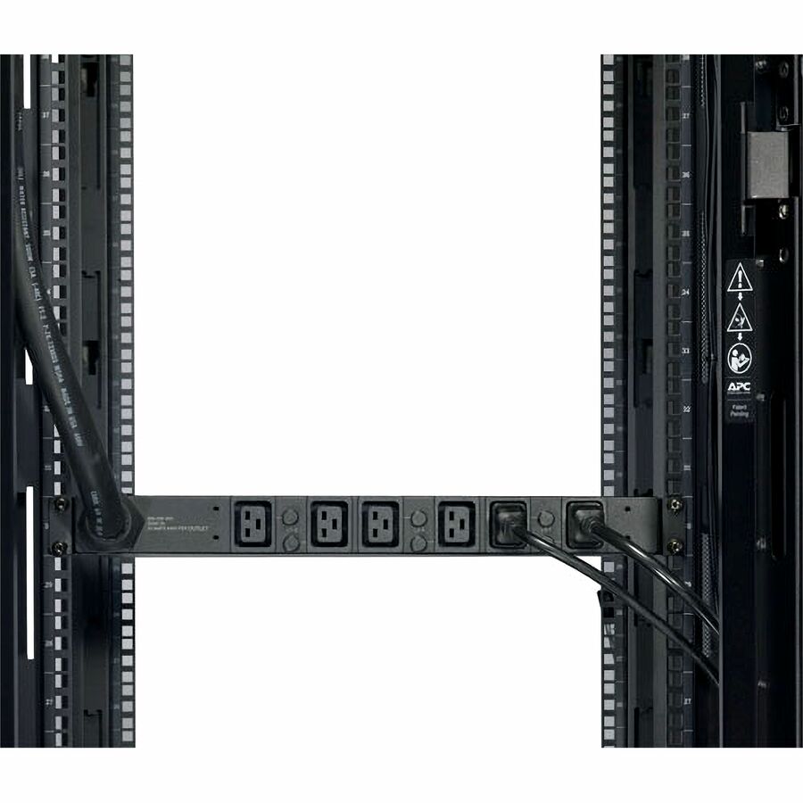 APC NetShelter Basic Rack PDU, 1U, 14.4kW, 208V, 6 C19 outlet