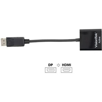 VisionTek Products, LLC Display Port to HDMI Active Adapter, 5 in