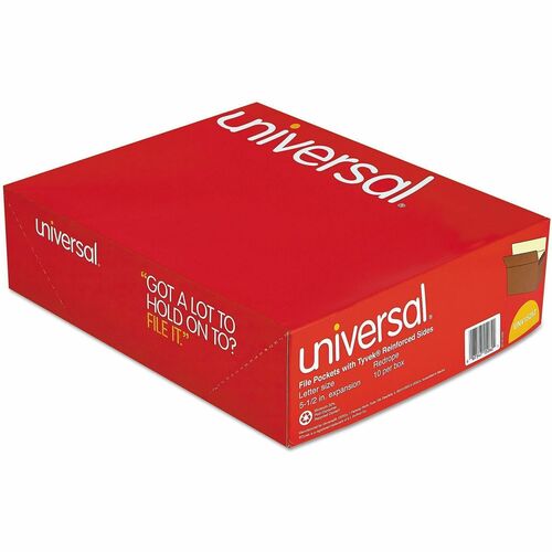 Universal Redrope Expanding File Pockets, 5.25