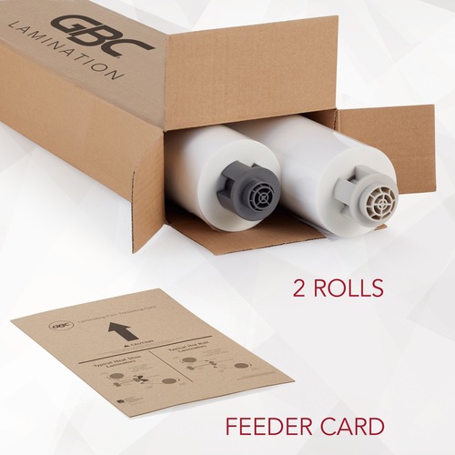 1.5 Mil Standard Clear 25 In. X 500 Ft. X 1 In. Core Roll Laminating Film Qty Of 2 Rolls