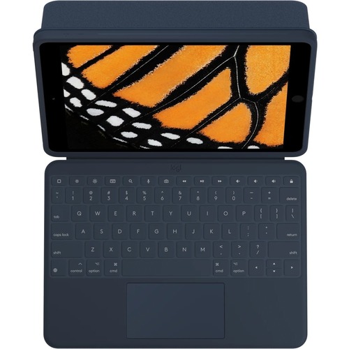 Logitech Rugged Combo Keyboard & Cover Case, Blue - W.B. Mason