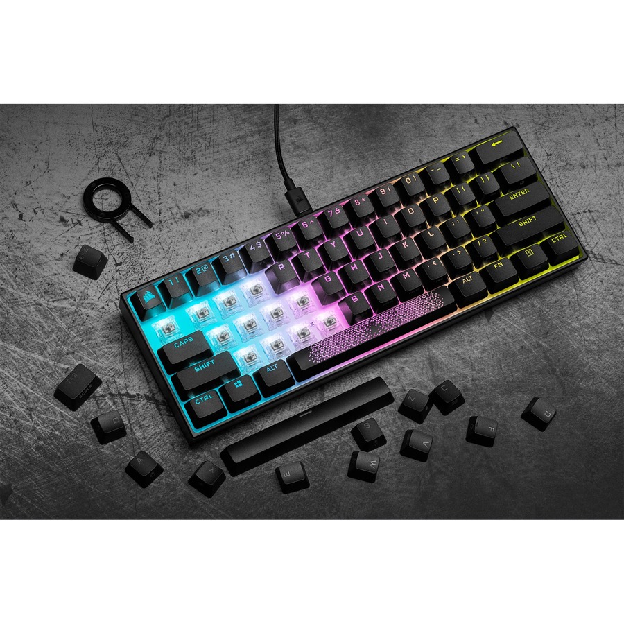 CORSAIR K65 RGB MINI 60% Mechanical Keyboard - Cherry MX Speed