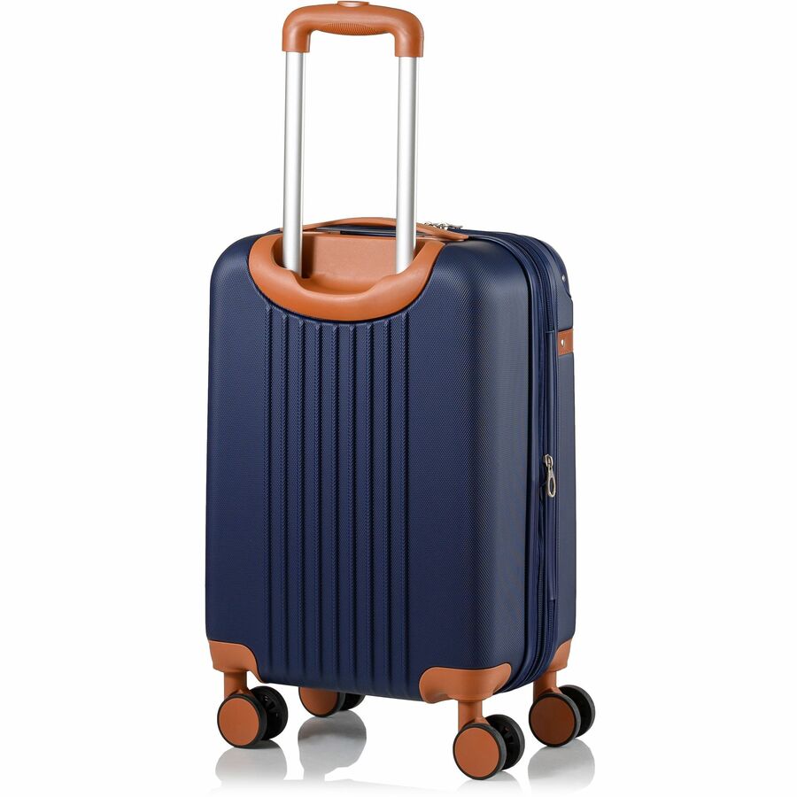 Navy 2-piece travel luggage set with carry-on and large check-in bag for modern trips — alternate view 20