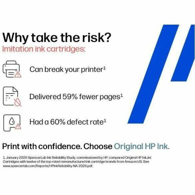 HP - Cartouche jet d'encre 65 D'origine Standard Rendement Jet d'encre - Noir pigment&eacute;, Tricolore - 2 / emballage