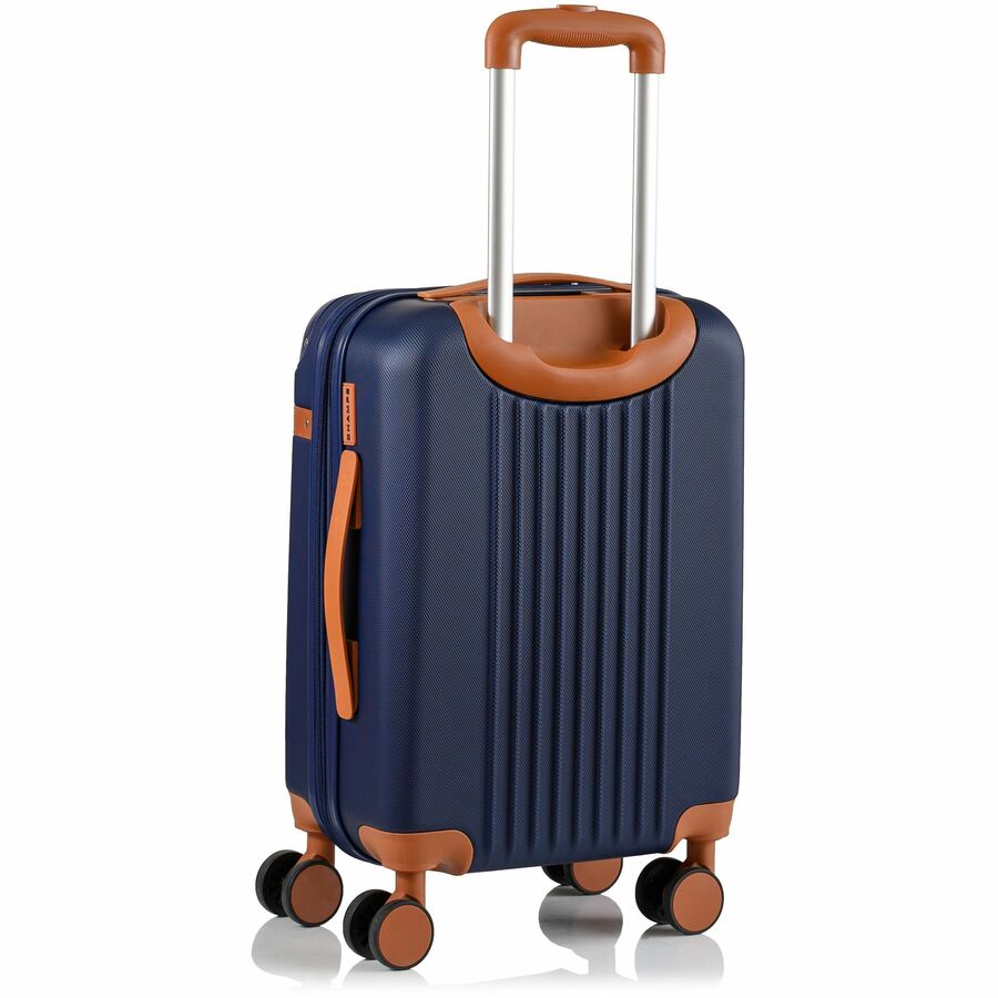 Navy 2-piece travel luggage set with carry-on and large check-in bag for modern trips — alternate view 21