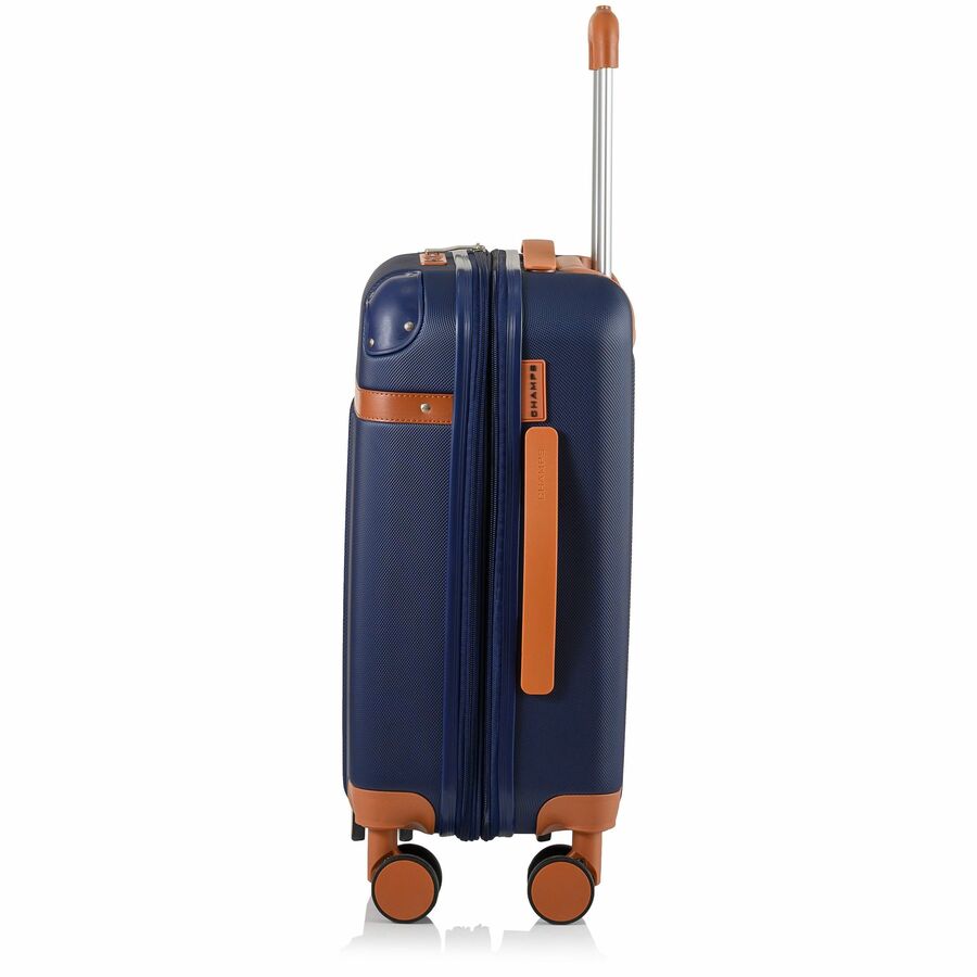 Navy 2-piece travel luggage set with carry-on and large check-in bag for modern trips — alternate view 22