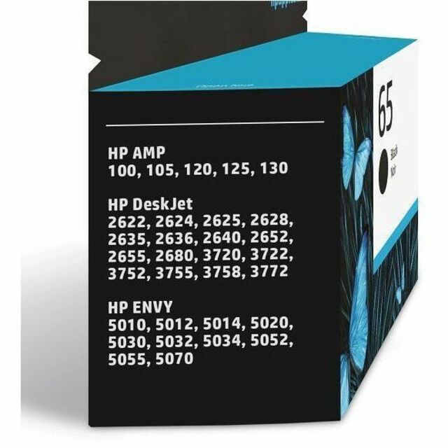 HP - Cartouche jet d'encre 65 (N9K02AN#140) D'origine Standard Rendement Jet d'encre - Paquet unique - Noir - 1 chaque