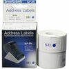 SmartLabel SLP-2RL Address Labels, 1-1/8 in in x 3-1/2 in, White, 130 Labels/Roll, 2 Rolls/Box