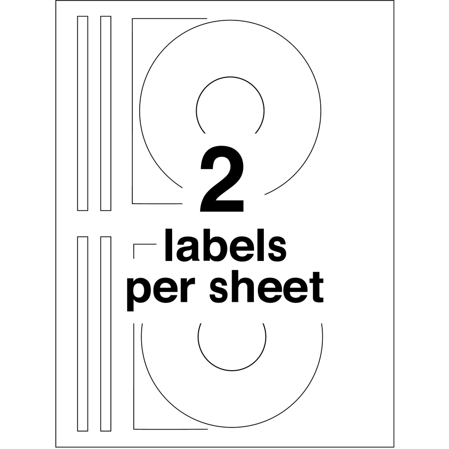 Avery® Optical Disc Label - Laser - 40 / Pack