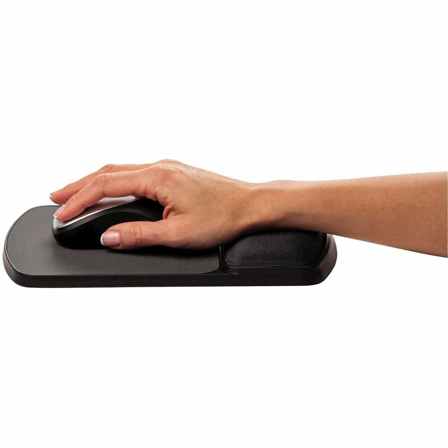 Fellowes® Gel Mouse Pad Wrist Support - Graphite( 91741)