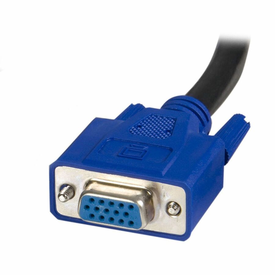 StarTech 15 ft 2-in-1 Universal USB KVM Cable - KVM Cable - 15 ft - 1 x Type B, 1 x D-Sub (HD-15), 1 x Type A, 1 x D-Sub (HD-15) - KVM Switch Cable External