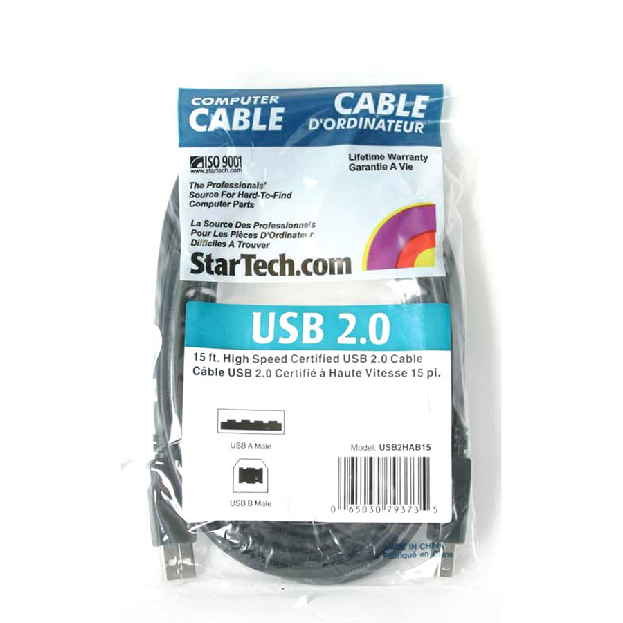 StarTech USB 2.0 A to B Cable