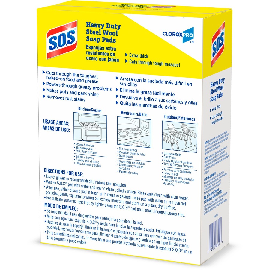 Picture of S.O.S. Steel Wool Soap Pads - Pad - 5 Width x 4 Length - 15 / Box