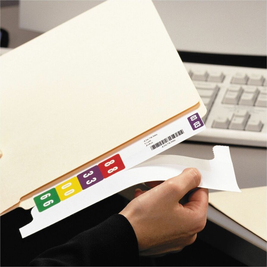 Smead Smartstrip Labeling System ColorBar Refill Labels - 7 1/2" Width x 1 1/2" Length - Inkjet