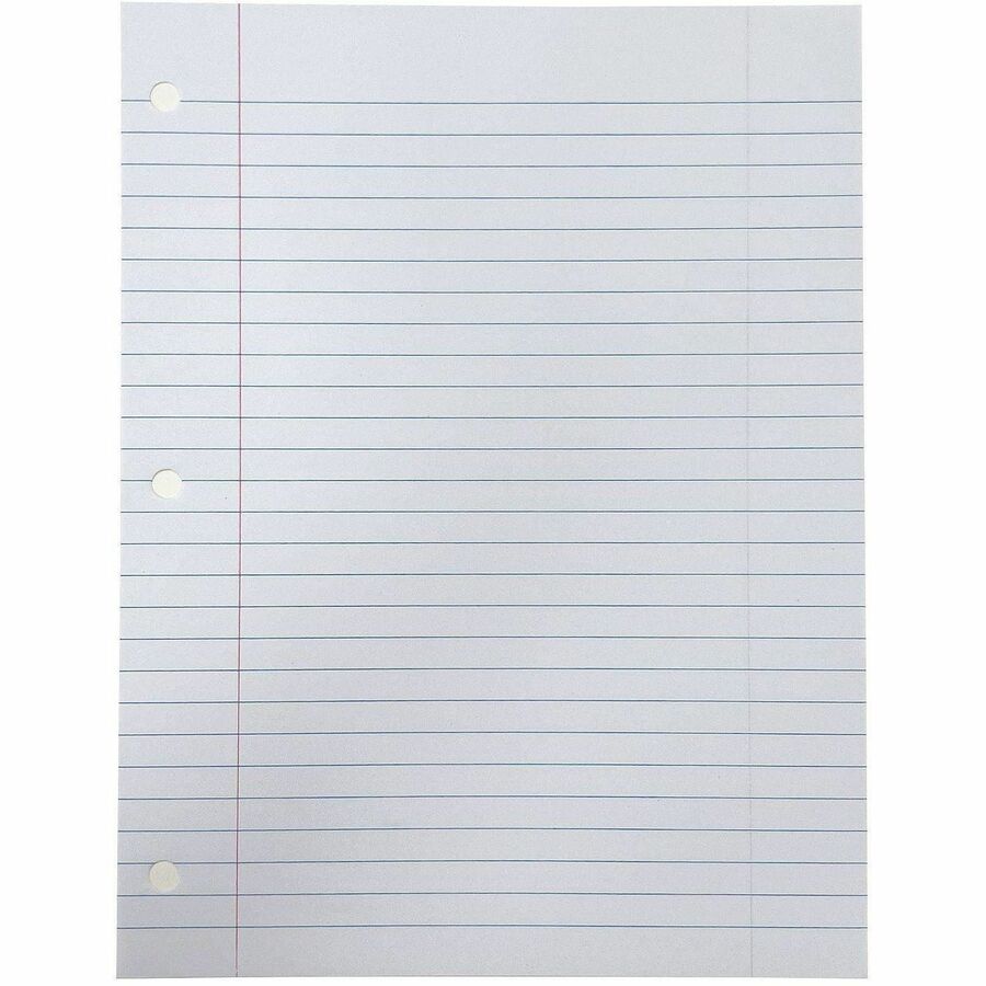Sparco 3-hole Punched Filler Paper