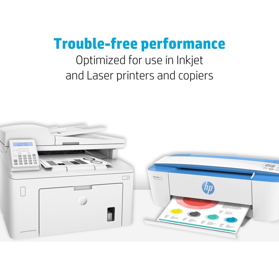 HP Papers Office20 8.5x14 Inkjet Copy & Multipurpose Paper - White - 92 Brightness - Legal - 8 1/2" x 14" - 20 lb Basis Weight - 500 / Ream - FSC - Copy & Multi-use White Paper - HEW001422