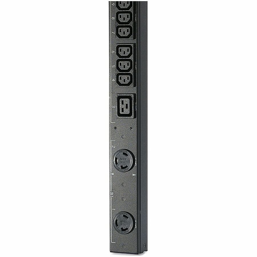 APC NetShelter Basic Rack PDU, Zero U, 14.4kW, 208V, 24 C13, 4 C19, 2 NEMA L6-30R outlet, 3ft input Cord