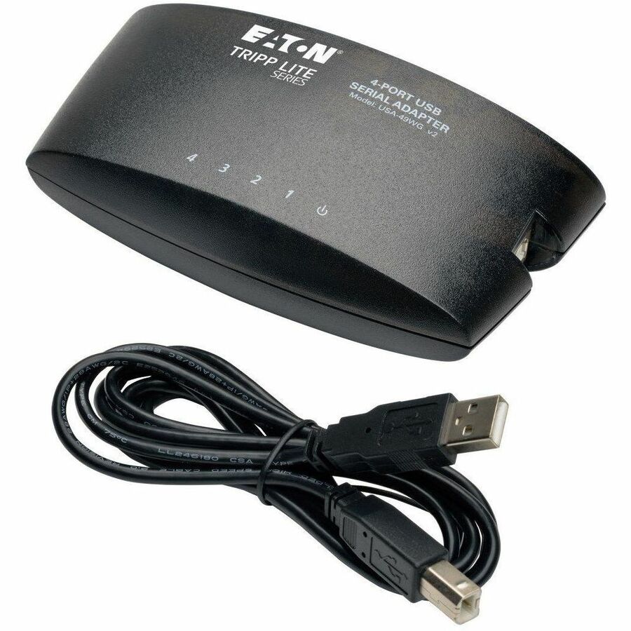 Tripp Lite by Eaton USB-A to Serial Adapter Hub (DB9) - Keyspan High-Speed (M/M) 4-Port