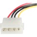 StarTech 18in SAS 29 Pin to SATA Cable with LP4 Power - Serial ATA Male (SAS729PW18)