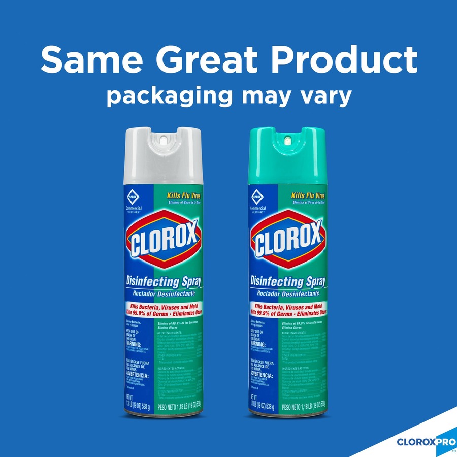 Clorox Commercial Solutions Disinfecting Aerosol Spray Bathroom