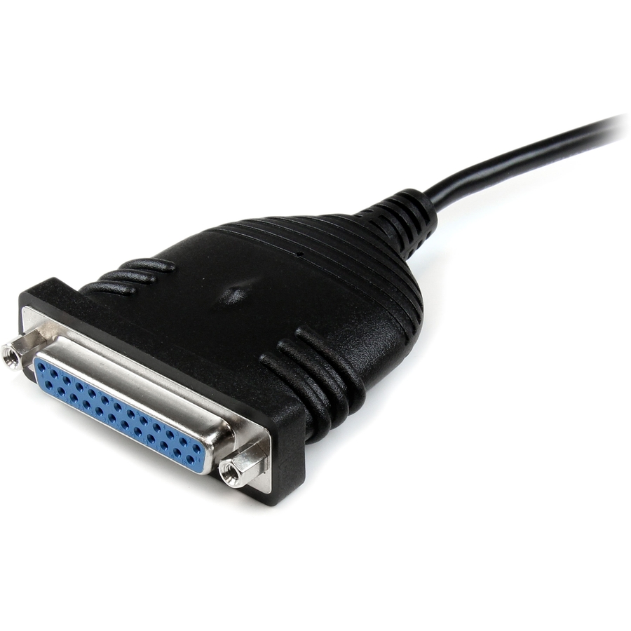 STCICUSB1284D25 - The ICUSB1284D25 6 ft USB to DB25 Parallel Printer Adapter Cable turns an available USB port on a host PC into a DB25 Female Parallel port - allowing you to connect a DB25 printer to the computer as if the necessary parallel port was built-on. A cost-effective and reliable solution, the USB to DB25 adapter saves the expense of replacing a parallel printer for the sake of USB capability. Backed by a StarTech.com 2-year warranty and free lifetime technical support . More from the Manufacturer More from the Manufacturer