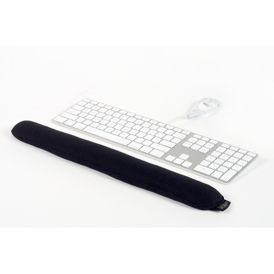 Allsop ComfortBead Wrist Rest Keyboard- Black - (29809) - 1.30" Height x 2.30" Depth - Black
