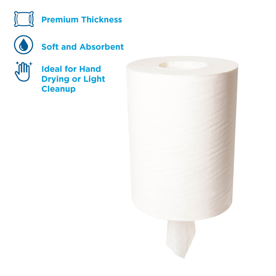 SofPull Centerpull Junior Capacity Paper Towels - 1 Ply - 12" x 7.80" - 275 Sheets/Roll - White - 2200 - 8 / Carton