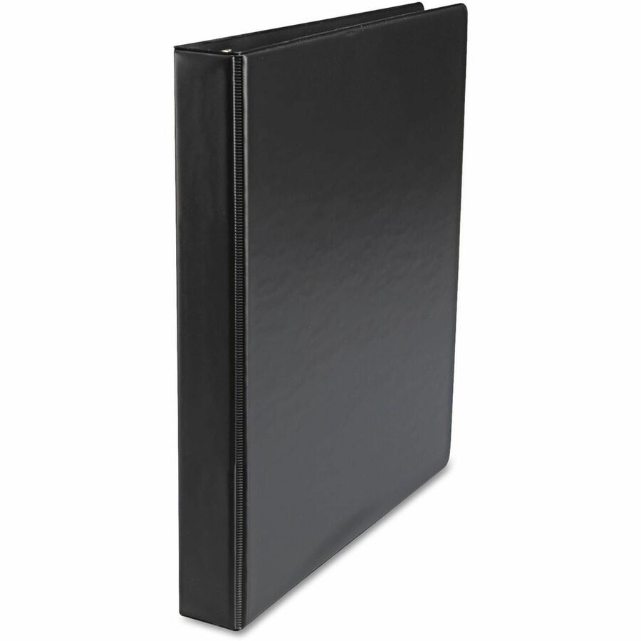 Universal Economy Non-View Round Ring Binder, 3 Rings, 1" Capacity, 11 x 8.5, Black - 1" Binder Capacity - 175 Sheet Capacity - 3 Ring(s) - Fastener(s): Ring - Pocket(s): 2, Inside Front & Back - Polypropylene - Black - Non-stick - 1 Each