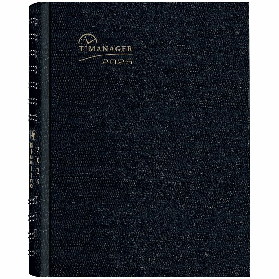 Blueline Timanager Coilpro 13-Month Weekly Planner, 11"x 8-1/2" , English