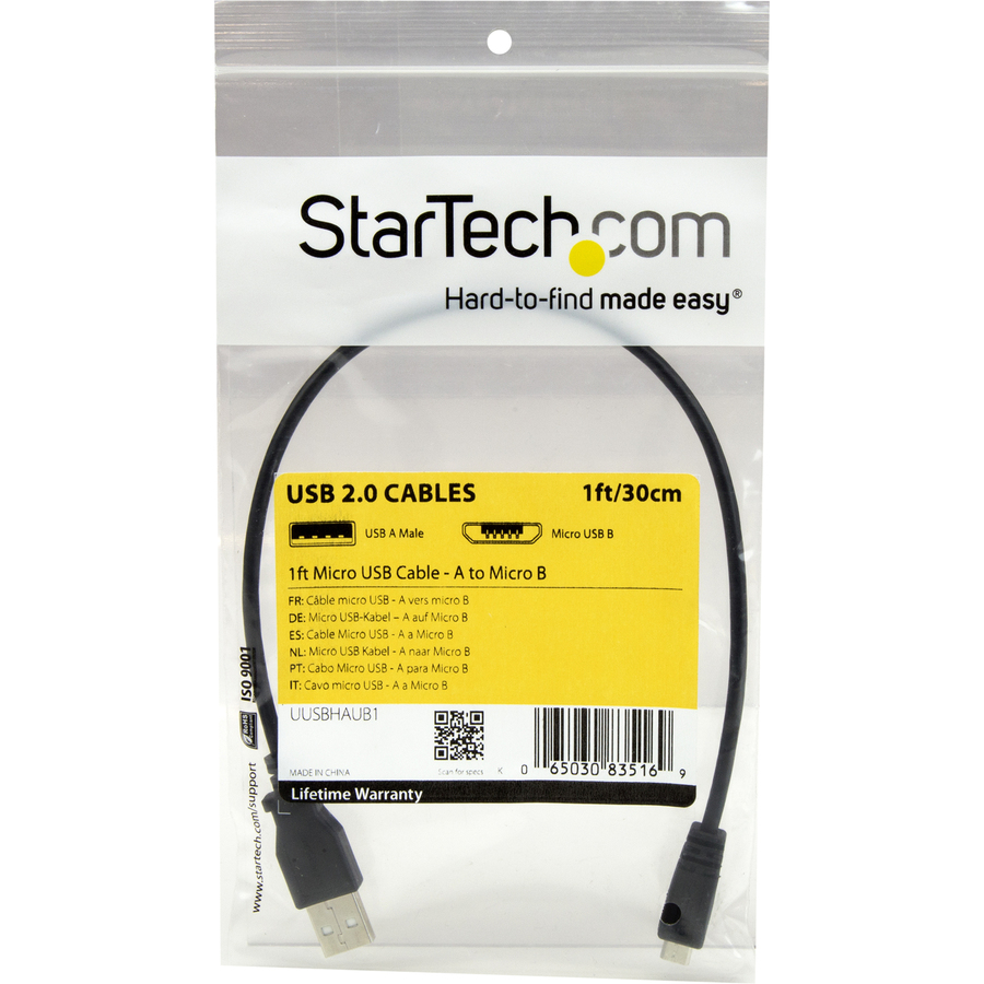StarTech 1ft Micro USB Cable