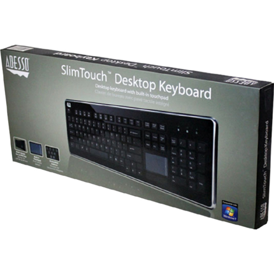 Adesso SofTouch AKB-440UB Keyboard - USB - 104 Keys - Chrome