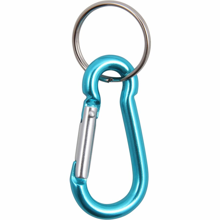 Baumgartens Key Ring - Metal - Orange, Silver, Blue, Purple - 1 Each