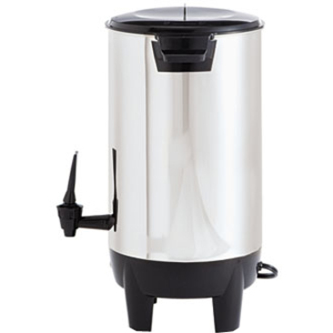 Coffee Pro 30-Cup Percolating Urn/Coffeemaker - 30 Cup(s) - Multi-serve - Stainless Steel - Stainless Steel Body