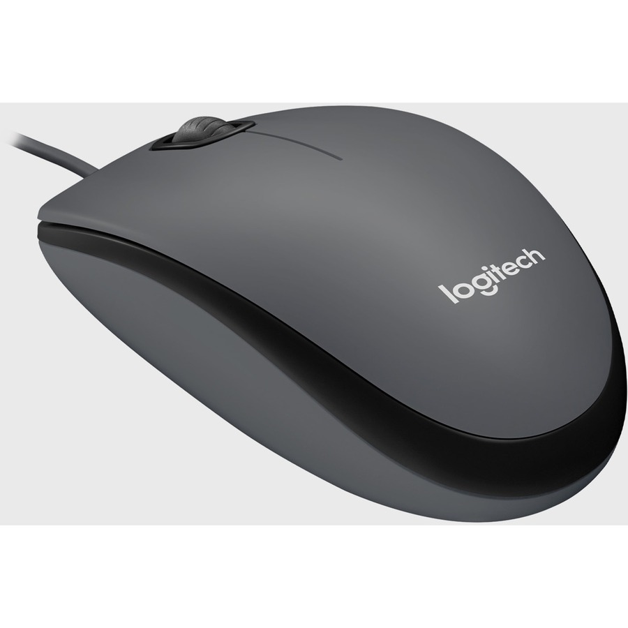 Logitech M100 Mouse - Optical - Cable - Black - 1 Pack - USB - 1000 dpi - Scroll Wheel - Symmetrical - Mice - LOG910001601
