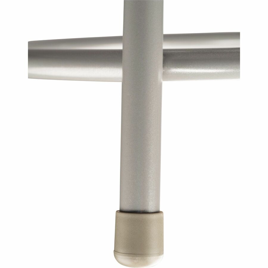 National Public Seating 6400 Series Heavy-Duty Padded Stools - Gray Seat Color - Vinyl, Medium Density Fiber (MDF) Seat Material - Gray Frame Color - Steel Frame Material - Four-legged Base - Gray - Plush - 1 Each