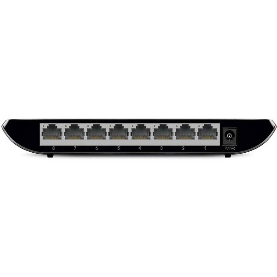 TP-Link 8-Port Gigabit Ethernet Unmanaged Switch | Plug and Play | Metal |  Desktop/Rackmount | Limited Lifetime (TL-SG1008),Black