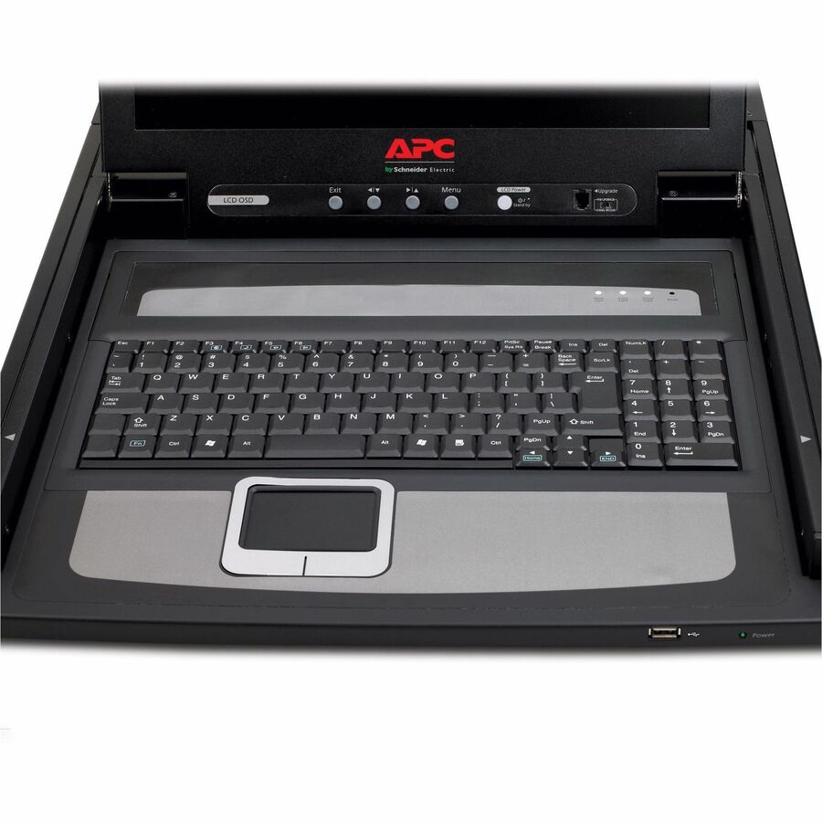 APC 19" Rack LCD Console - TouchPad - 100 V AC, 240 V AC Input Voltage - 1U High