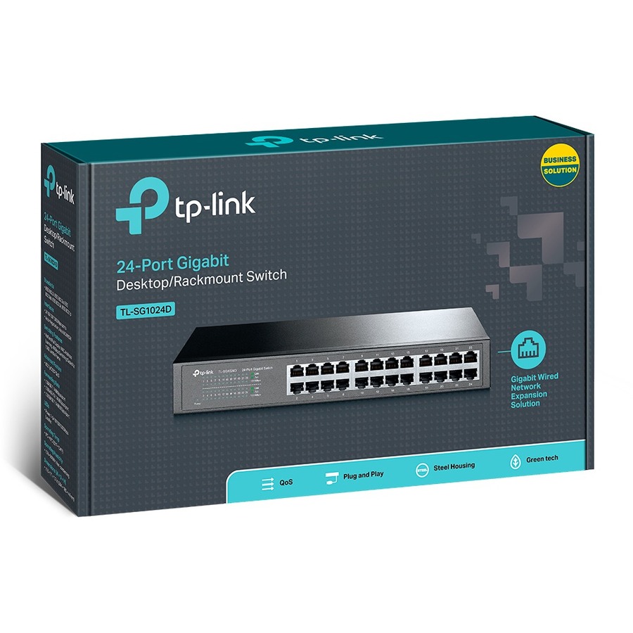 TP-LINK TL-SG1024D - 24-Port Gigabit Ethernet Unmanaged Switch