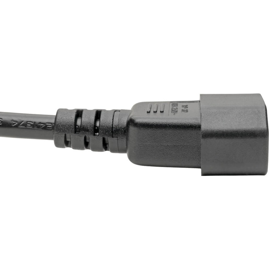 Eaton Tripp Lite Series Laptop Power Adapter Cord, C14 to C5 Adapter - 7A/125V or 2.5A/250V, 18 AWG, 6 in., Black
