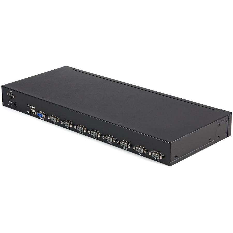 StarTech.com 8 Port 1U Rackmount USB KVM Switch Kit with OSD and Cables