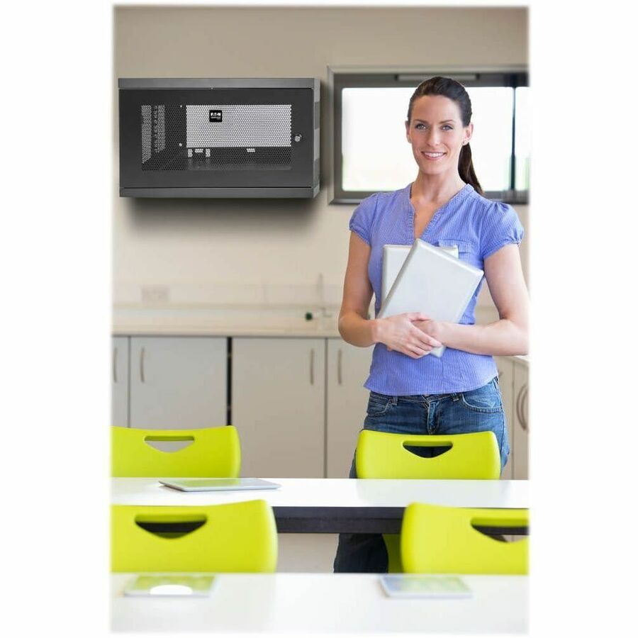 Tripp Lite by Eaton SmartRack 9U Low-Profile Switch-Depth Wall-Mount Mini Rack Enclosure