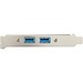 StarTech 2 Port USB 3.0 A Female Slot Plate Adapter- USB for Motherboard - Blue | USB3SPLATE