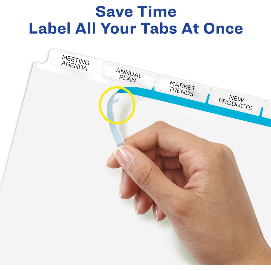 AVE11492 Avery Big Tab Index Maker Clear Label Dividers