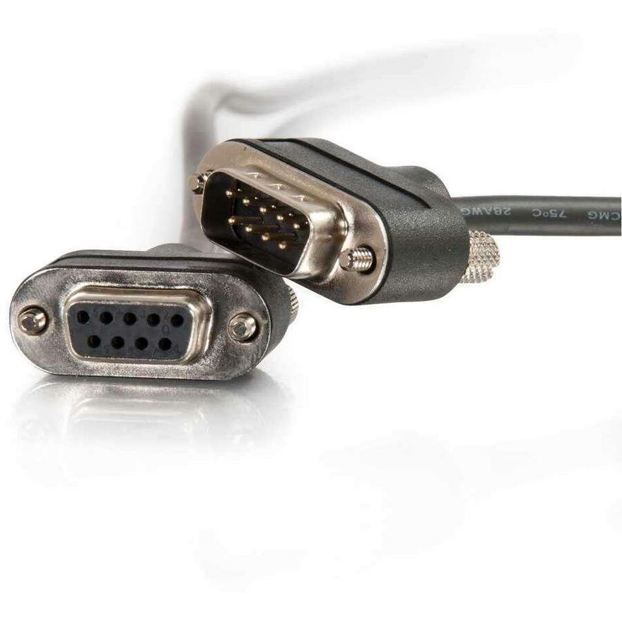 LEGRAND AV -  C2G 6FT DB9M TO DB9F SERIAL LOW PROFILE CABLE CMG-RATED — alternate view 3