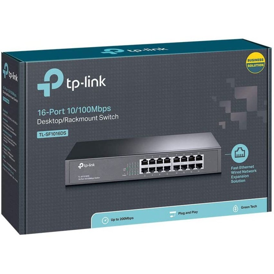 TP-LINK TL-SF1016DS - 16-Port 10/100Mbps Fast Ethernet Switch