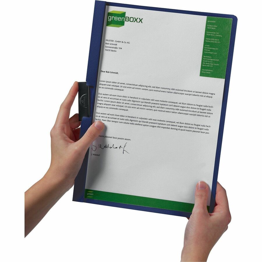 DURABLE - DURACLIP format lettre Couverture de rapport